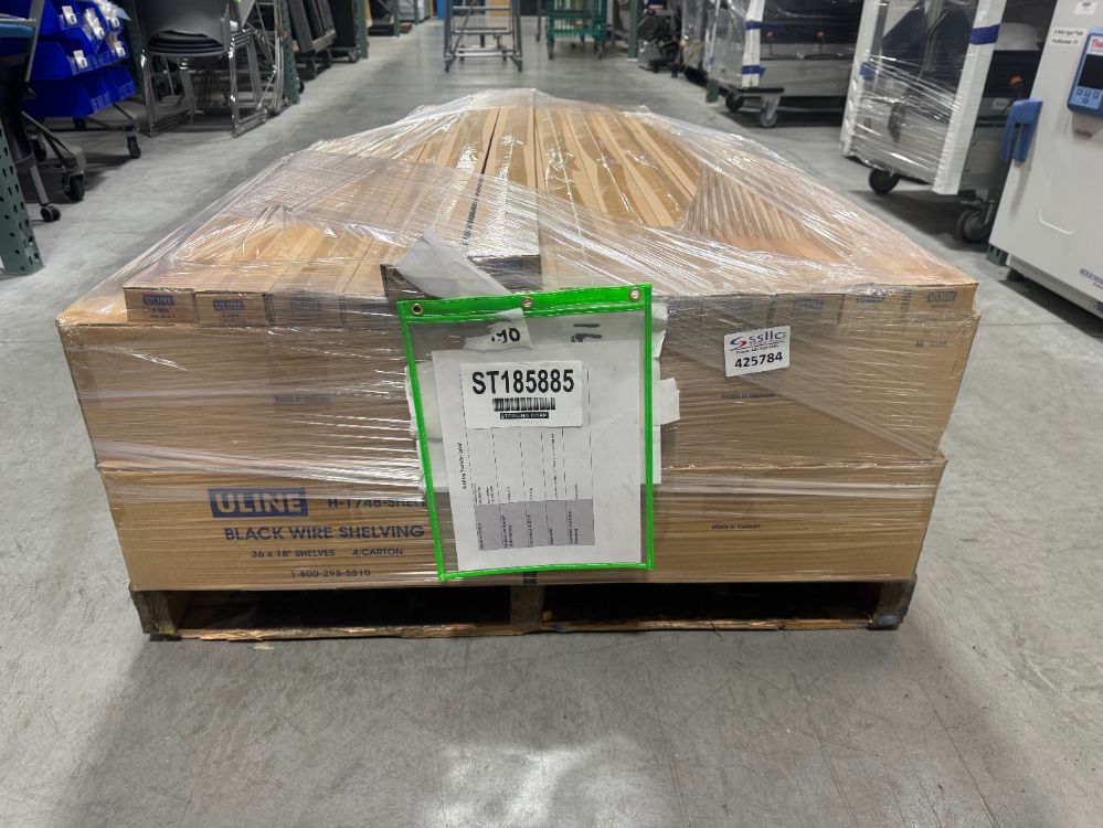 Image of Unused ULINE Black Wire Shelving